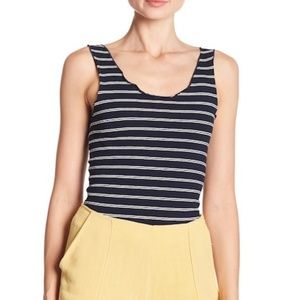 GOOD LUCK GEM Scalloped Tank Top